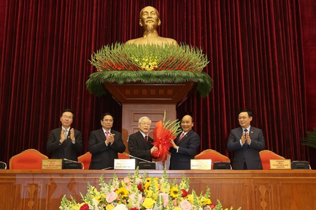 Nguyen Phu Trong reelegido como secretario general del Partido Comunista de Vietnam ảnh 2 Nguyen Phu Trong reelegido como secretario general del Partido Comunista de Vietnam ảnh 2