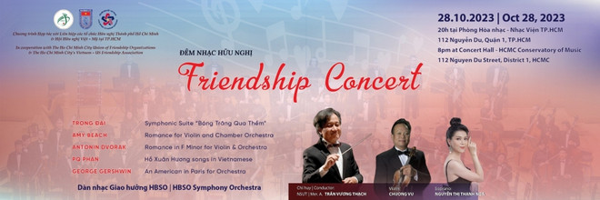 Celebrarán concierto especial de amistad en Ciudad Ho Chi Minh ảnh 1 Celebrarán concierto especial de amistad en Ciudad Ho Chi Minh ảnh 1