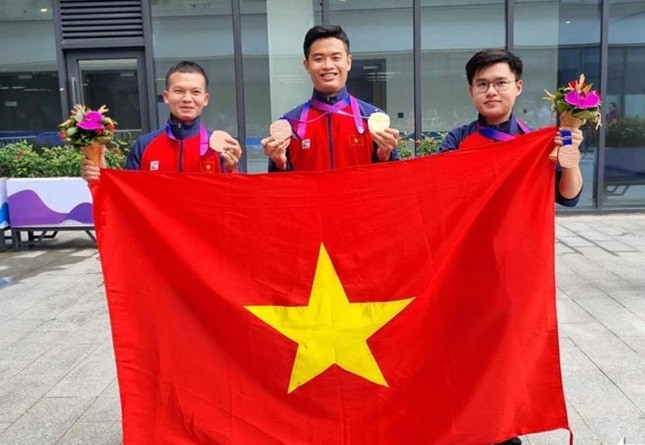 Vietnam obtiene dos medallas de bronce en Campeonato Asiático de Tiro 2023 ảnh 1 Vietnam obtiene dos medallas de bronce en Campeonato Asiático de Tiro 2023 ảnh 1