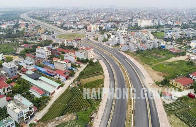 Abierta al tráfico vía arterial de ciudad vietnamita de Hai Phong ảnh 1 Abierta al tráfico vía arterial de ciudad vietnamita de Hai Phong ảnh 1