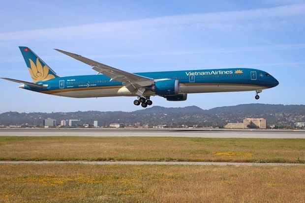 COVID-19: Vietnam Airlines repatria ciudadanos vietnamitas de EE.UU. ảnh 1 COVID-19: Vietnam Airlines repatria ciudadanos vietnamitas de EE.UU. ảnh 1
