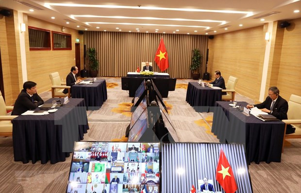 Premier vietnamita participa en reunión online de Movimiento de Países no Alineados ảnh 1 Premier vietnamita participa en reunión online de Movimiento de Países no Alineados ảnh 1