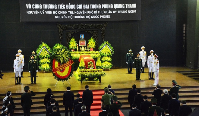 Despiden con funeral de Estado al general vietnamita Phung Quang Thanh ảnh 1 Despiden con funeral de Estado al general vietnamita Phung Quang Thanh ảnh 1