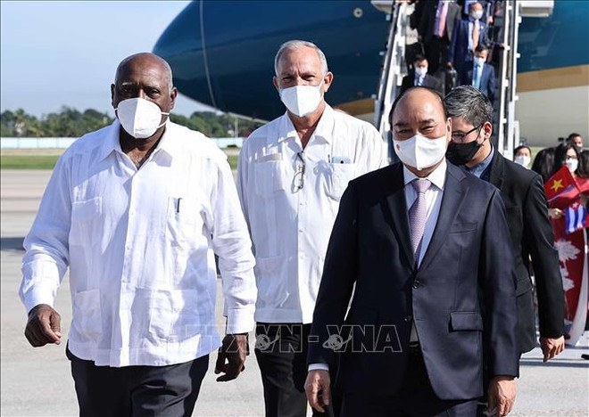 Presidente de Vietnam inicia su visita oficial a Cuba ảnh 2 Presidente de Vietnam inicia su visita oficial a Cuba ảnh 2