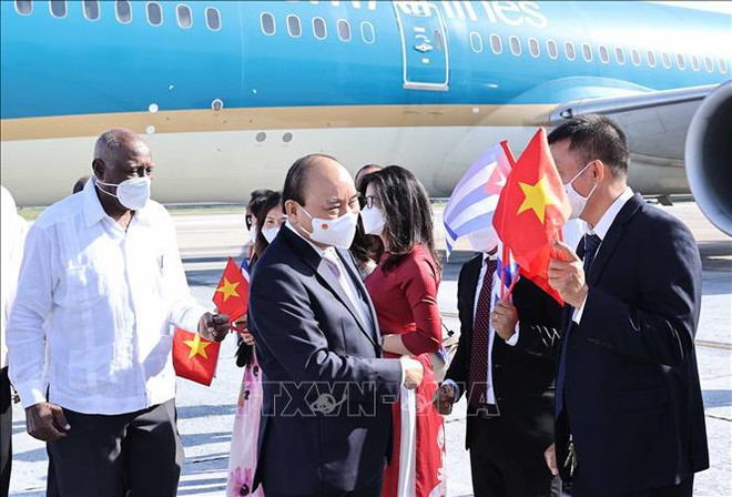 Presidente de Vietnam inicia su visita oficial a Cuba ảnh 1 Presidente de Vietnam inicia su visita oficial a Cuba ảnh 1