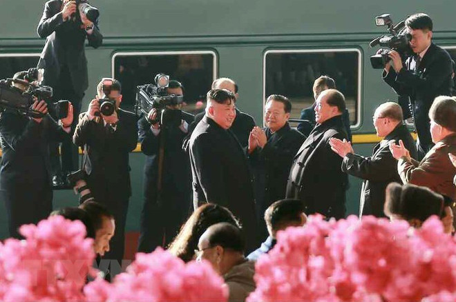 [Fotos] Parte presidente norcoreano en tren a Vietnam para segunda cumbre EE.UU.-RPDC ảnh 3