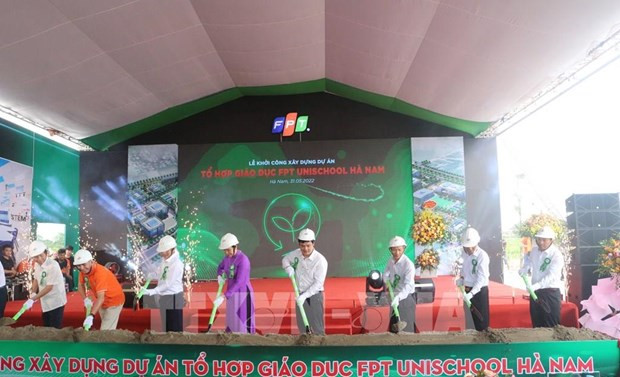Grupo tecnológico FPT construye gran complejo educativo en provincia de Ha Nam ảnh 1 Grupo tecnológico FPT construye gran complejo educativo en provincia de Ha Nam ảnh 1
