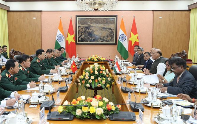 Ministro de Defensa de India realiza visita oficial a Vietnam ảnh 2