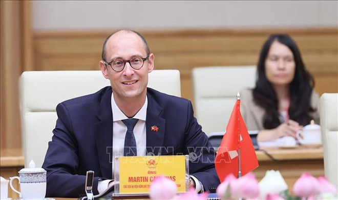 Presidente del Consejo Nacional de Suiza concluye su visita oficial a Vietnam ảnh 1 Presidente del Consejo Nacional de Suiza concluye su visita oficial a Vietnam ảnh 1
