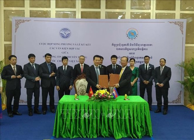 Firman Vietnam y Camboya acuerdos de cooperación telecomunicaciones e informática ảnh 1 Firman Vietnam y Camboya acuerdos de cooperación telecomunicaciones e informática ảnh 1