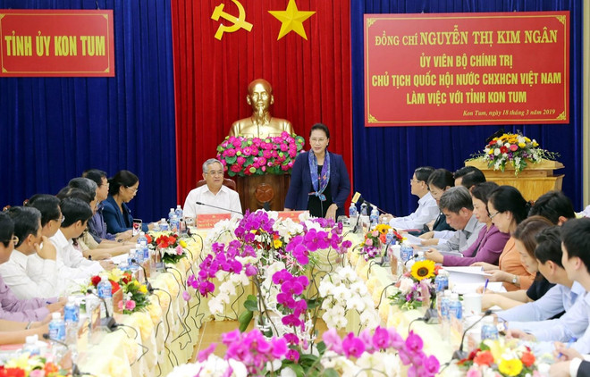 Insta presidenta del Parlamento de Vietnam a Kon Tum a impulsar agricultura de alta tecnología ảnh 1 Insta presidenta del Parlamento de Vietnam a Kon Tum a impulsar agricultura de alta tecnología ảnh 1