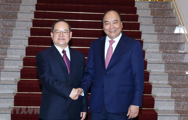 Premier vietnamita aboga por promover cooperación comercial con provincia china de Guangxi ảnh 1 Premier vietnamita aboga por promover cooperación comercial con provincia china de Guangxi ảnh 1