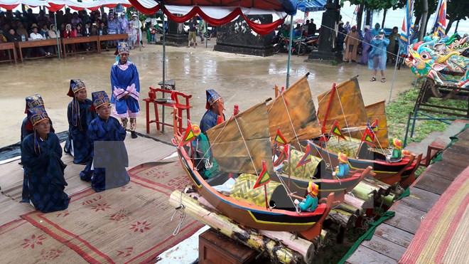 Celebran ritual dedicado a flotilla protectora de Hoang Sa ảnh 1 Celebran ritual dedicado a flotilla protectora de Hoang Sa ảnh 1