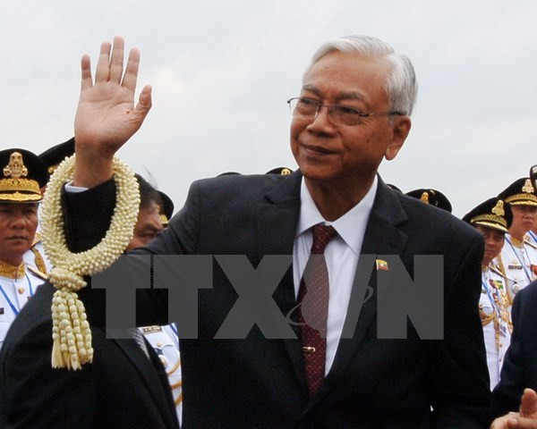 Presidente de Myanmar inicia visita a China ảnh 1 Presidente de Myanmar inicia visita a China ảnh 1