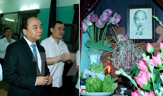 Premier de Vietnam rinde tributo al extinto Presidente Ho Chi Minh ảnh 1 Premier de Vietnam rinde tributo al extinto Presidente Ho Chi Minh ảnh 1