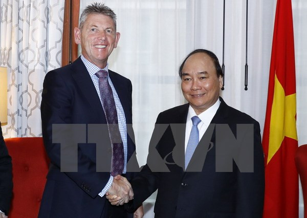 Premier vietnamita dialoga con líderes empresariales estadounidenses ảnh 1 Premier vietnamita dialoga con líderes empresariales estadounidenses ảnh 1