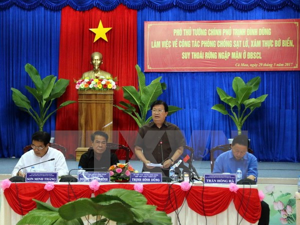 Refuerzan labores de prevención de deslizamientos de tierra en Delta del río Mekong ảnh 1 Refuerzan labores de prevención de deslizamientos de tierra en Delta del río Mekong ảnh 1