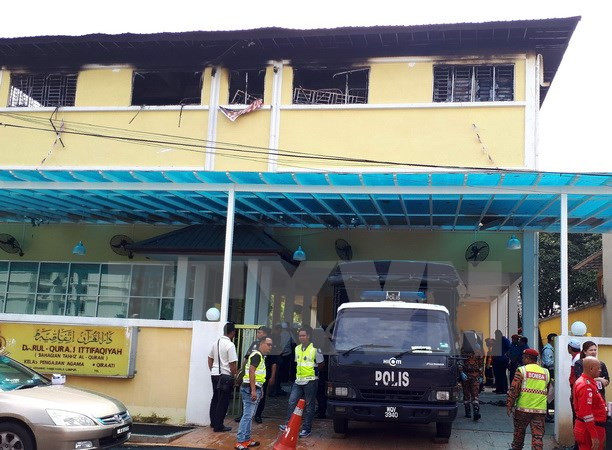Malasia detiene sospechosos del incendio en escuela en Kuala Lumpur ảnh 1 Malasia detiene sospechosos del incendio en escuela en Kuala Lumpur ảnh 1