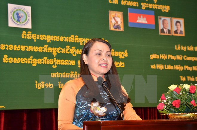 Mujeres fomentan solidaridad entre Vietnam, Laos y Camboya ảnh 1
