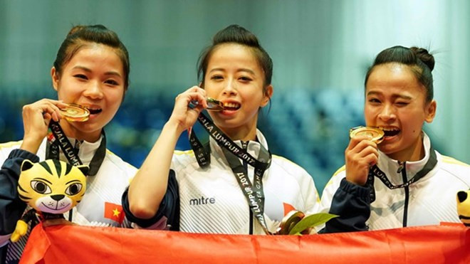 Ondea la bandera vietnamita en los Juegos Asiáticos Bajo Techo en Turkmenistán ảnh 1 Ondea la bandera vietnamita en los Juegos Asiáticos Bajo Techo en Turkmenistán ảnh 1