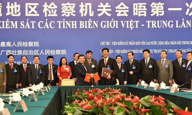 Provincias fronterizas de Vietnam y China fomentan cooperación entre fiscalías ảnh 1 Provincias fronterizas de Vietnam y China fomentan cooperación entre fiscalías ảnh 1
