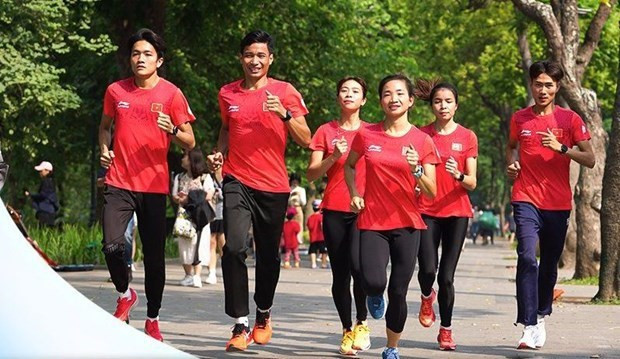 Casi mil 500 personas participan en carrera en respuesta a ASIAD 19 ảnh 1 Casi mil 500 personas participan en carrera en respuesta a ASIAD 19 ảnh 1