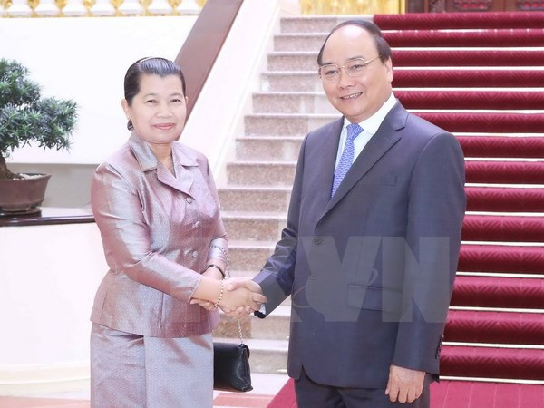 Vicepremier vietnamita recibe a homóloga cambodiana ảnh 1 Vicepremier vietnamita recibe a homóloga cambodiana ảnh 1