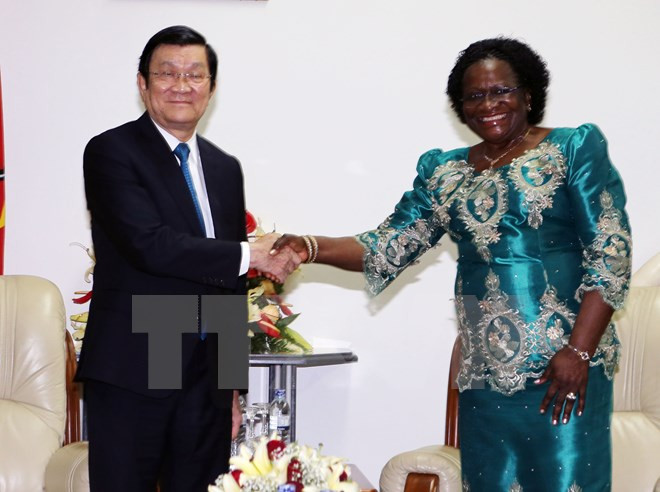 Amplia agenda de encuentros del presidente vietnamita en Mozambique ảnh 1 Amplia agenda de encuentros del presidente vietnamita en Mozambique ảnh 1