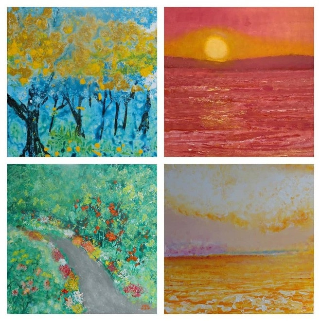 "Prodigio de la pintura" vietnamita dona 130 mil dólares para la lucha contra el COVID-19 ảnh 2 "Prodigio de la pintura" vietnamita dona 130 mil dólares para la lucha contra el COVID-19 ảnh 2