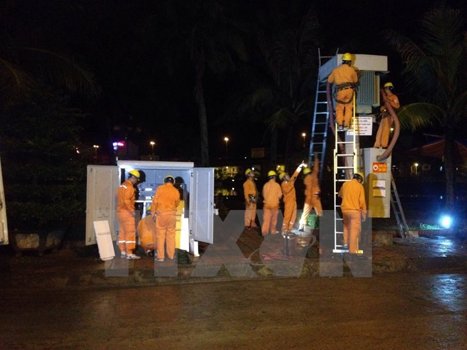 Restablecen suministro eléctrico en Quang Ninh ảnh 1 Restablecen suministro eléctrico en Quang Ninh ảnh 1