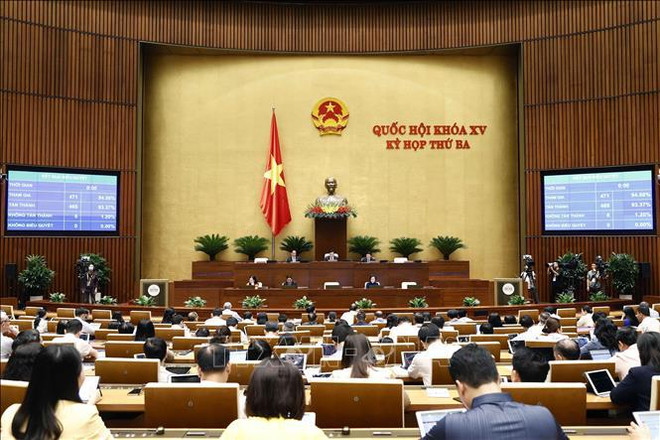 Última jornada de trabajo del tercer periodo de sesiones del Parlamento vietnamita ảnh 1 Última jornada de trabajo del tercer periodo de sesiones del Parlamento vietnamita ảnh 1