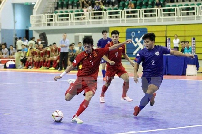 Vietnam golea a Filipinas en torneo sudesteasiático de fútbol sala ảnh 1 Vietnam golea a Filipinas en torneo sudesteasiático de fútbol sala ảnh 1