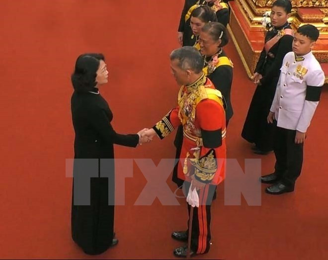 Vicepresidenta vietnamita participa en funeral del rey tailandés ảnh 1 Vicepresidenta vietnamita participa en funeral del rey tailandés ảnh 1