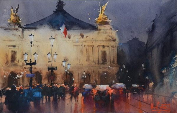 Inauguran en Vietnam exposición internacional de acuarelas ảnh 1 Inauguran en Vietnam exposición internacional de acuarelas ảnh 1