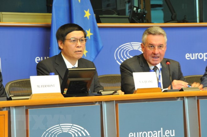 Buscan acelerar la firma y ratificación de TLC entre Vietnam y UE ảnh 1 Buscan acelerar la firma y ratificación de TLC entre Vietnam y UE ảnh 1