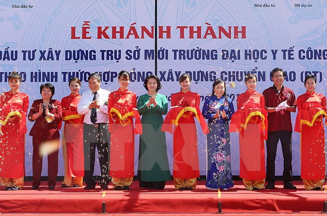 Inauguran en Hanoi nueva sede de Universidad de Salud Pública ảnh 1 Inauguran en Hanoi nueva sede de Universidad de Salud Pública ảnh 1