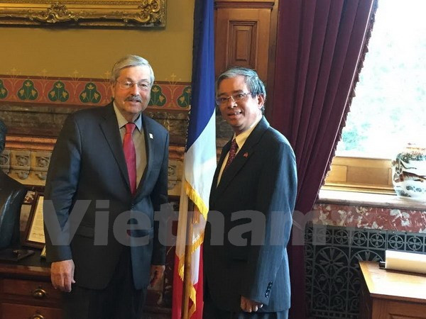 Fortalecen Vietnam y estado estadounidense de Iowa relaciones ảnh 1 Fortalecen Vietnam y estado estadounidense de Iowa relaciones ảnh 1