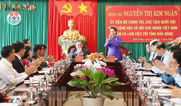 Presidenta del Parlamento de Vietnam insta a Dak Nong a prestar atención a políticas de religión ảnh 1 Presidenta del Parlamento de Vietnam insta a Dak Nong a prestar atención a políticas de religión ảnh 1