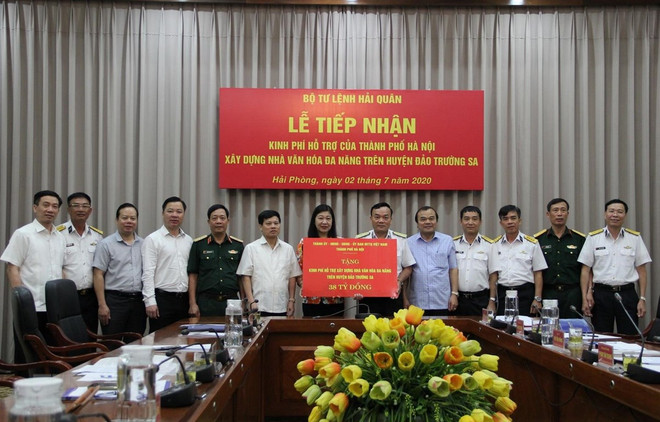 Hanoi respalda construcción de casa cultural multifuncional en Truong Sa ảnh 1 Hanoi respalda construcción de casa cultural multifuncional en Truong Sa ảnh 1
