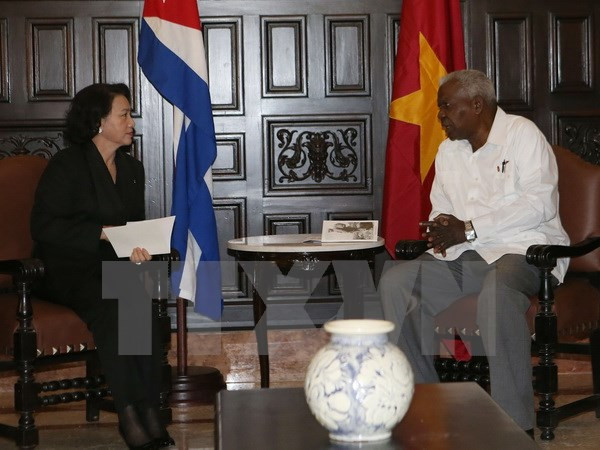 Presidenta parlamentaria de Vietnam continúa agenda en La Habana ảnh 1 Presidenta parlamentaria de Vietnam continúa agenda en La Habana ảnh 1