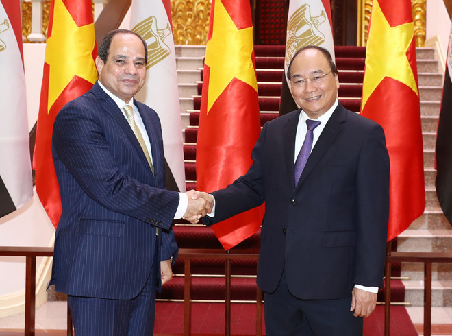 Premier de Vietnam apoya elevar intercambio comercial con Egipto ảnh 1 Premier de Vietnam apoya elevar intercambio comercial con Egipto ảnh 1