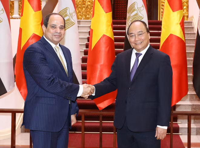 Premier de Vietnam apoya elevar intercambio comercial con Egipto ảnh 1 Premier de Vietnam apoya elevar intercambio comercial con Egipto ảnh 1