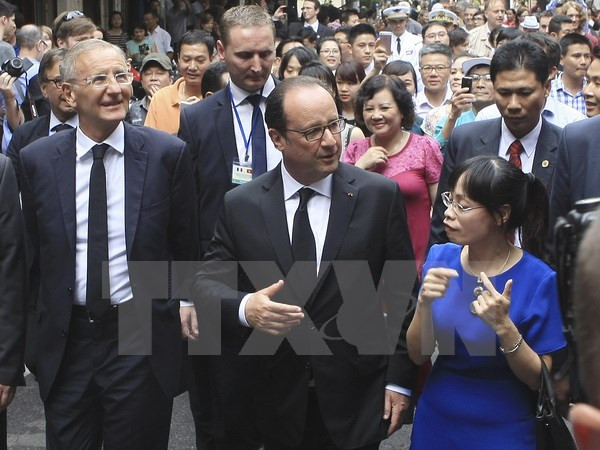 Visita de Hollande a Vietnam acapara prensa francesa ảnh 1 Visita de Hollande a Vietnam acapara prensa francesa ảnh 1