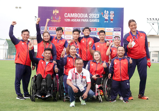 Equipos vietnamitas de natación y atletismo brillan en Juegos Paralímpicos regionales ảnh 1 Equipos vietnamitas de natación y atletismo brillan en Juegos Paralímpicos regionales ảnh 1