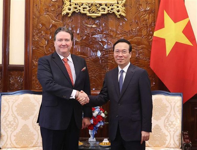 Presidente de Vietnam recibe a embajador de Estados Unidos ảnh 1 Presidente de Vietnam recibe a embajador de Estados Unidos ảnh 1