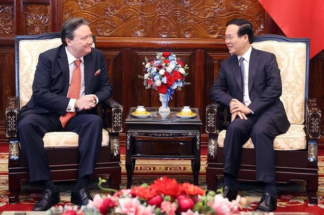 Presidente de Vietnam recibe a embajador de Estados Unidos ảnh 2 Presidente de Vietnam recibe a embajador de Estados Unidos ảnh 2