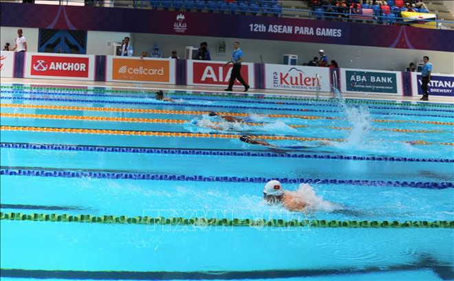Equipos vietnamitas de natación y atletismo brillan en Juegos Paralímpicos regionales ảnh 2 Equipos vietnamitas de natación y atletismo brillan en Juegos Paralímpicos regionales ảnh 2