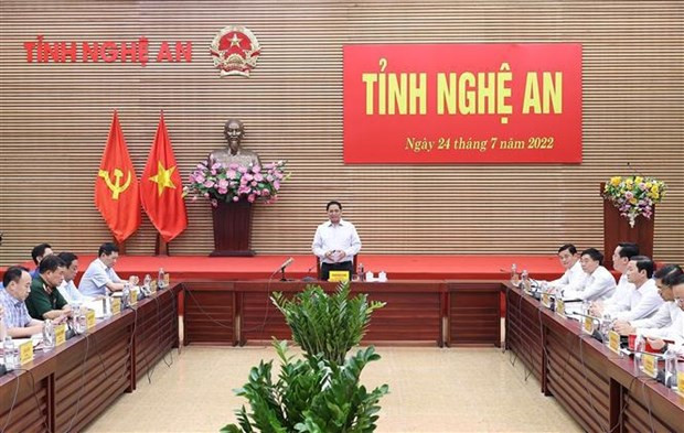 Premier vietnamita destaca potenciales sustanciales de desarrollo de Nghe An ảnh 1 Premier vietnamita destaca potenciales sustanciales de desarrollo de Nghe An ảnh 1