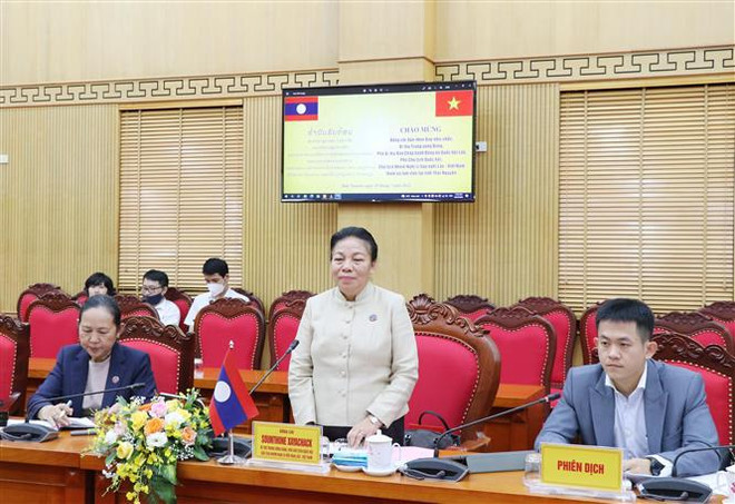 Delegación parlamentaria de Laos visita provincia vietnamita ảnh 1 Delegación parlamentaria de Laos visita provincia vietnamita ảnh 1