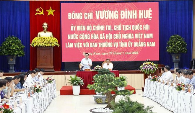 Presidente de parlamentario pide a Quang Nam convertirse en modelo de desarrollo turístico ảnh 1 Presidente de parlamentario pide a Quang Nam convertirse en modelo de desarrollo turístico ảnh 1